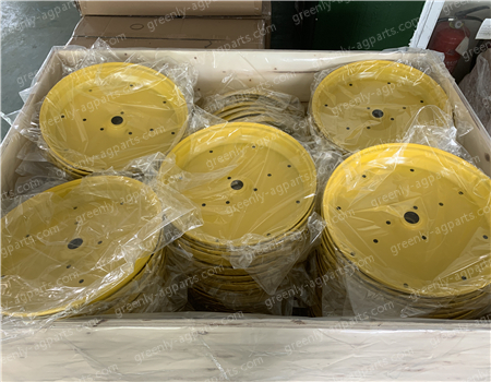 Rueda de calibre medio con borde de acero amarillo John Deere A22780 GD11423
